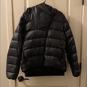Black Nike puffer coat